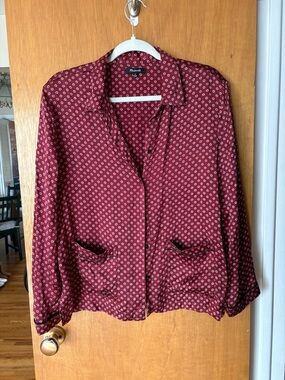 Madewell 100% Silk Button Down Blouse